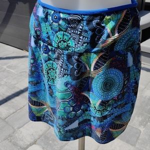 Bolder Athletics Sparkle Skirt | Skort Multicolor Comfy Size Small Zipper Pocket